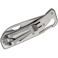 Coltello tascabile pieghevole Fox Knives Brand manico in legno rivestito in acciaio inossidabile 440 satinato
