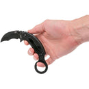 Fox Knives Marca Italia Coltello chiudibile Chiropteka Karambit in acciaio inox nero