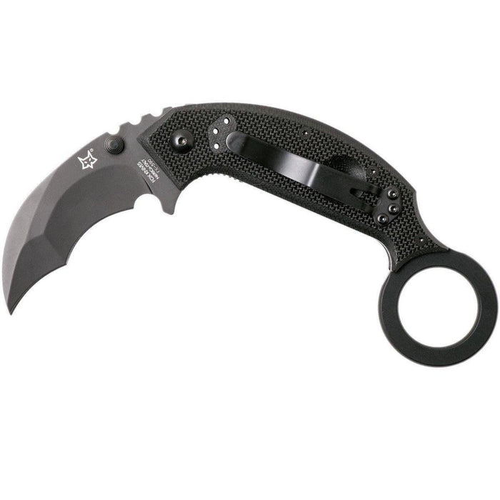 Fox Knives Brand Italia Coltello chiudibile Chiropteka Karambit in acciaio inox nero - GoMilitar