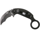 Fox Knives Marca Italia Coltello chiudibile Chiropteka Karambit in acciaio inox nero