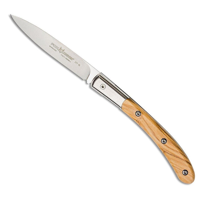Coltello chiudibile Fox Knives Marca Italia Elite in acciaio inox N690CO Legno di olivo - GoMilitar