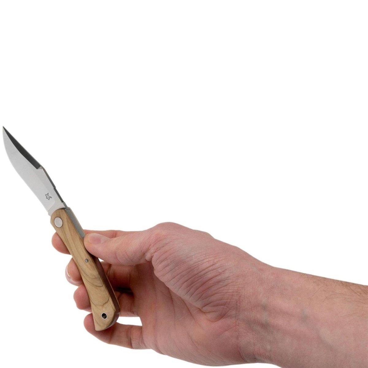 Fox Knives Marca Italia Coltello chiudibile LIBAR in acciaio inox M390 Manico in legno d'ulivo