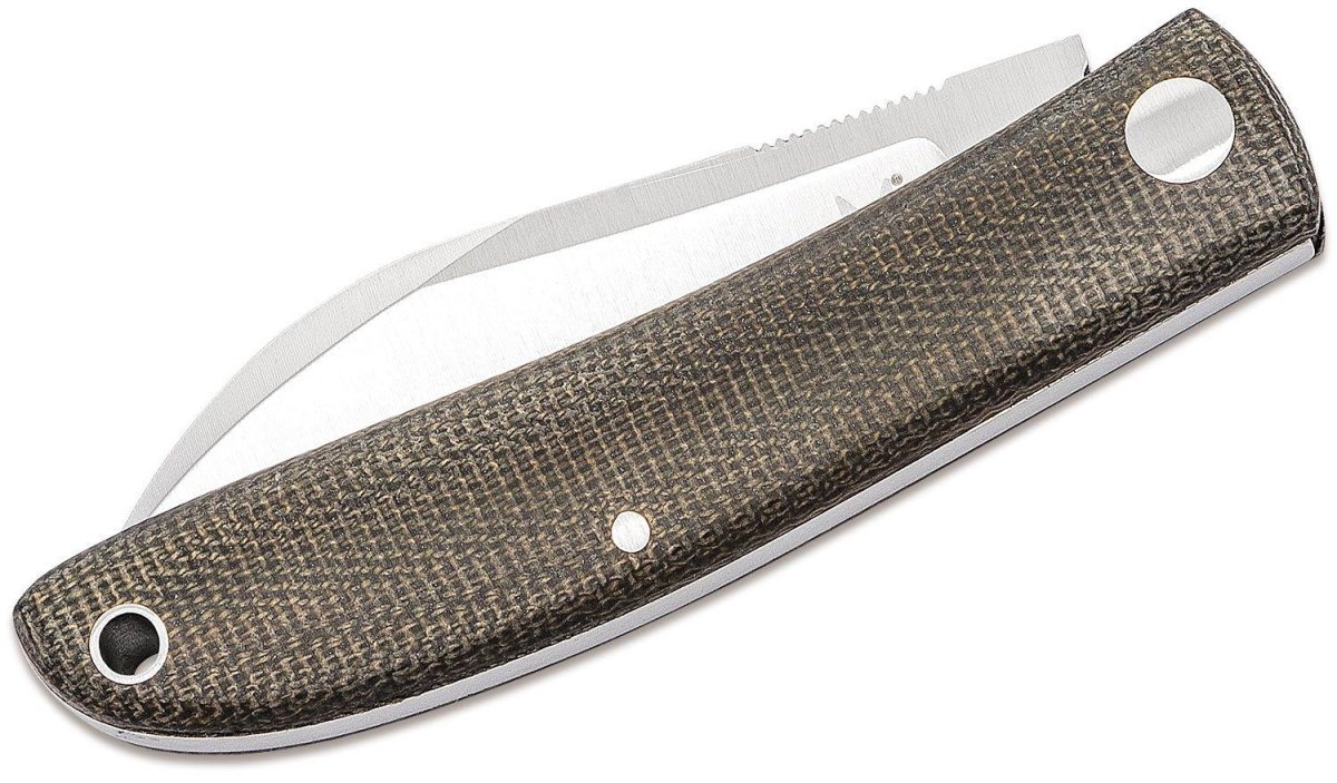 Coltello chiudibile Fox Knives Marca Italia Livri in acciaio inox M390 Verde Micarta
