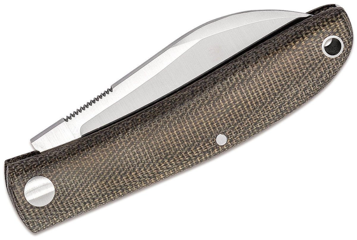 Coltello chiudibile Fox Knives Marca Italia Livri in acciaio inox M390 Verde Micarta