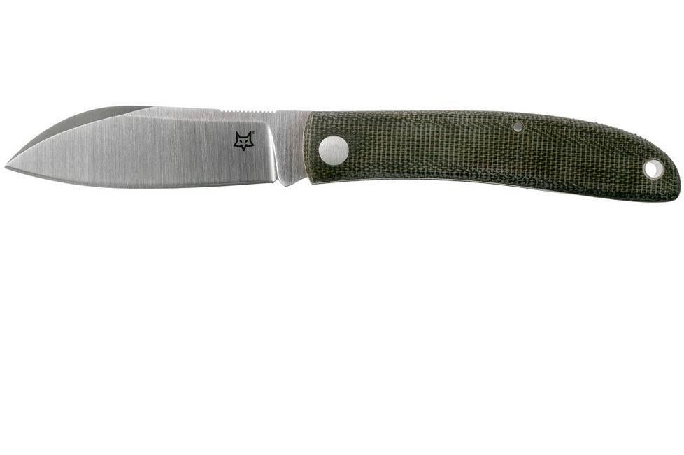 Coltello chiudibile Fox Knives Marca Italia Livri in acciaio inox M390 Verde Micarta