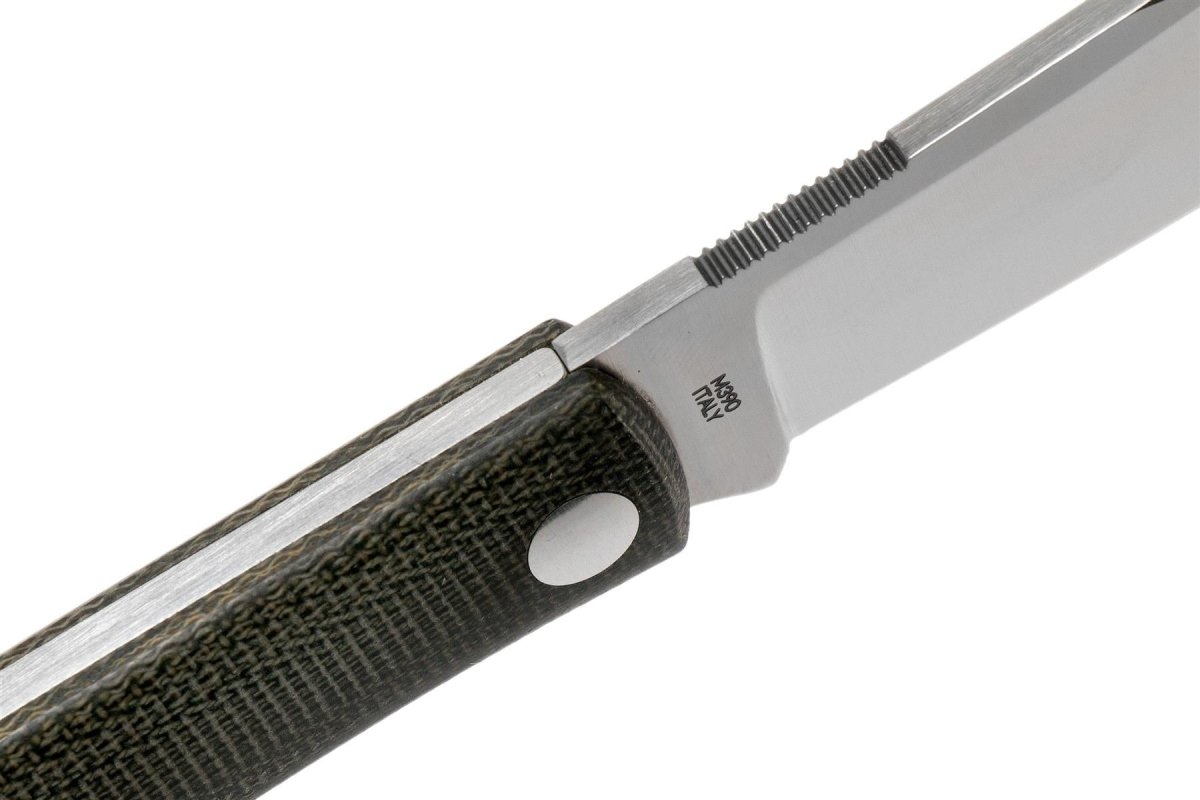 Coltello chiudibile Fox Knives Marca Italia Livri in acciaio inox M390 Verde Micarta