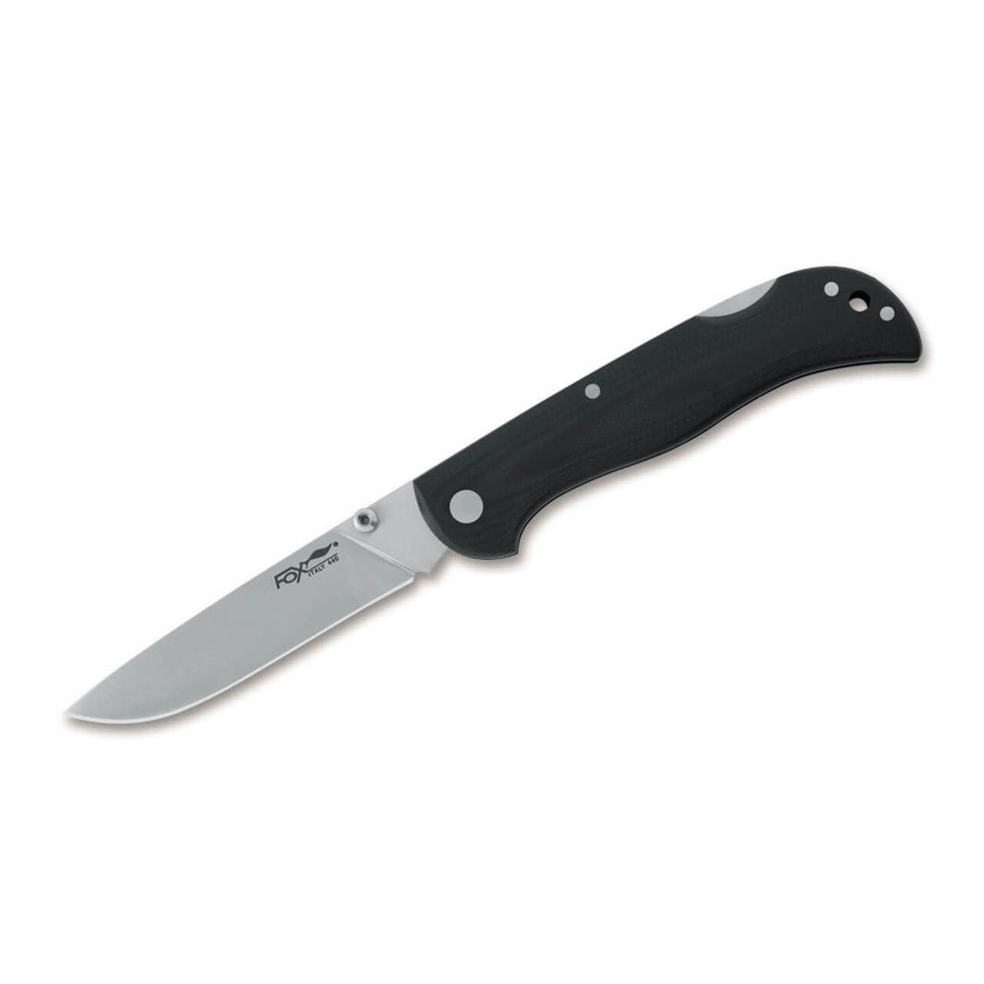 Coltello tascabile pieghevole Fox Knives Brand Italia modello 500 nero in acciaio inox