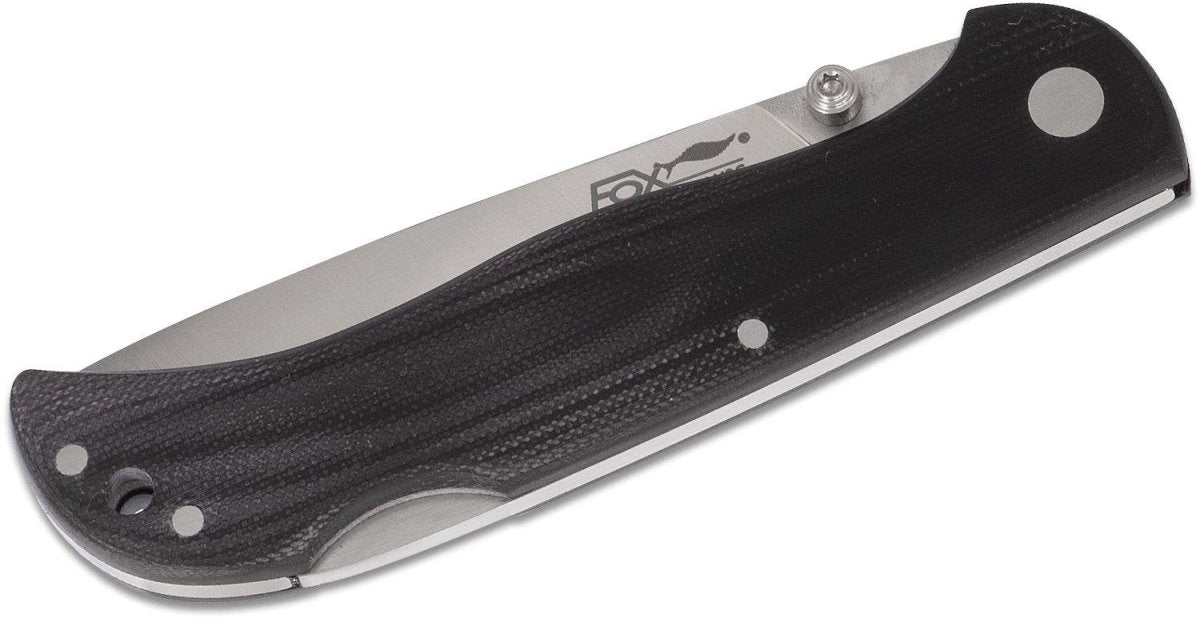 Coltello tascabile pieghevole Fox Knives Brand Italia modello 500 nero in acciaio inox