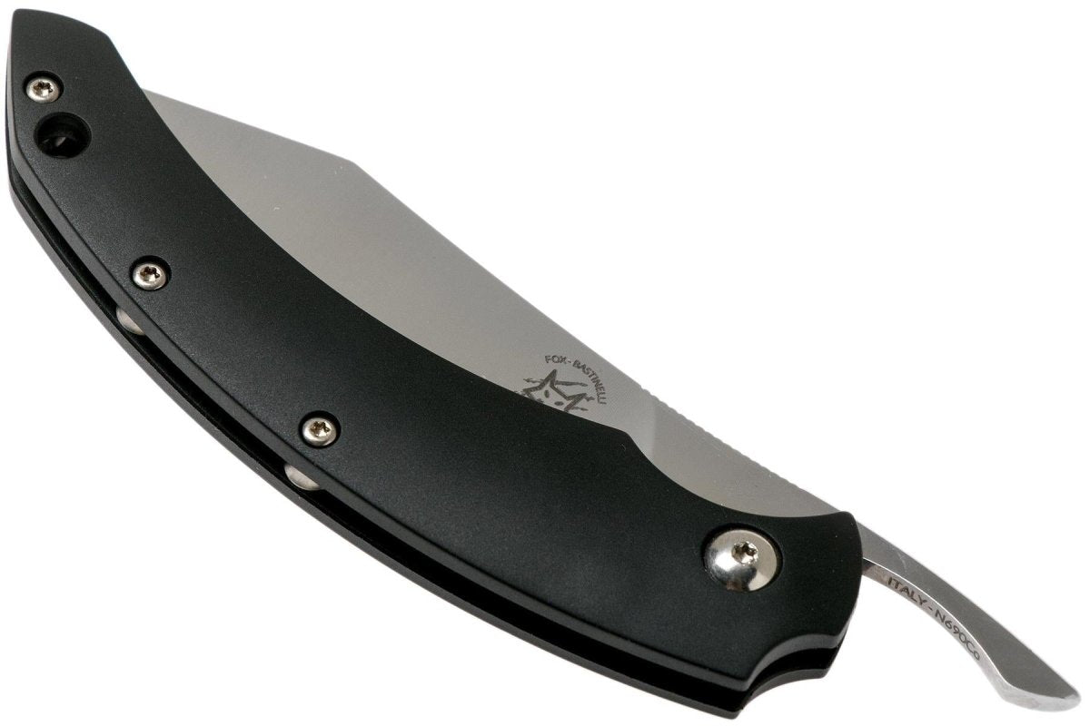 Fox Knives Marca Italia Coltello Tascabile SLIM DRAGOTAC in acciaio inox Nero