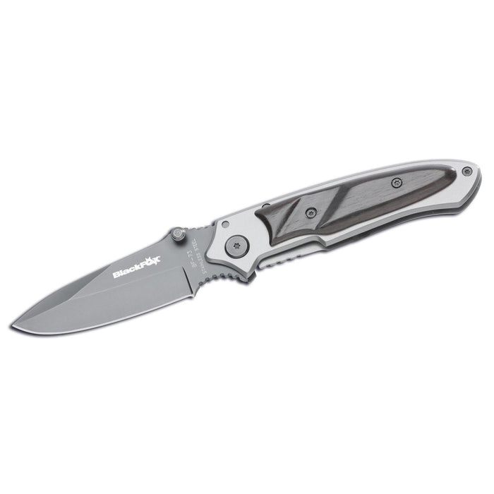 Coltello tascabile pieghevole Fox Knives Brand rivestito in titanio inossidabile 440 in legno nero - GoMilitar