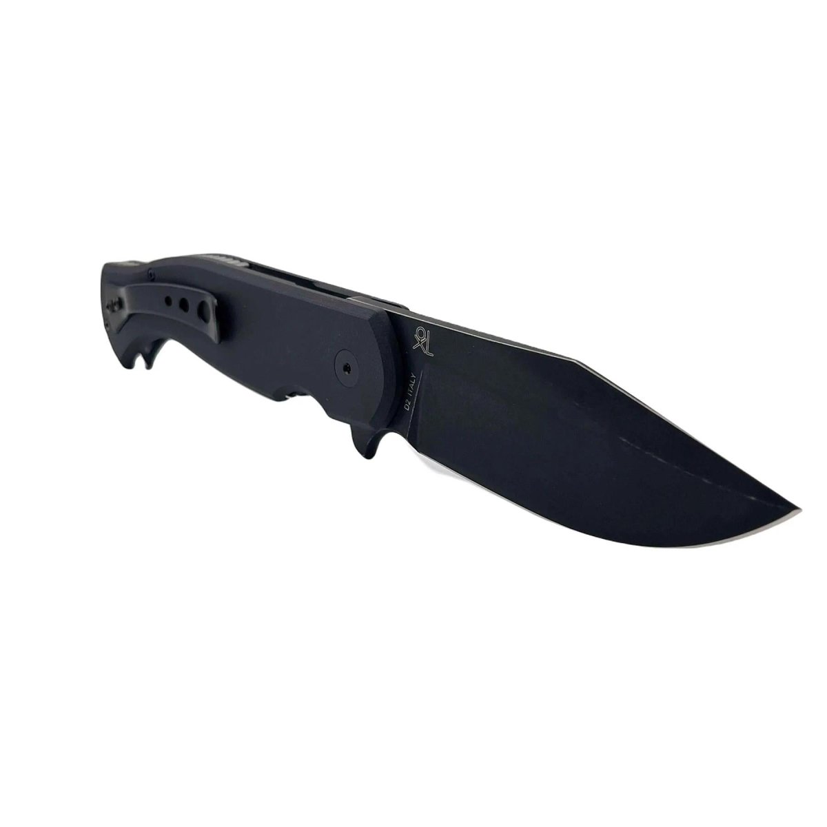Fox Knives EASTWOOD TIGER Coltello tascabile ad alta velocità in acciaio D2 G10 nero tattico