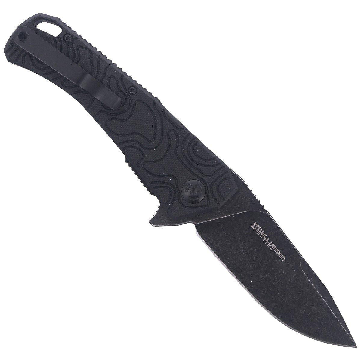 Coltello tascabile chiudibile Fox Knives ECHO 1 con rivestimento Idroglider stone wash nero
