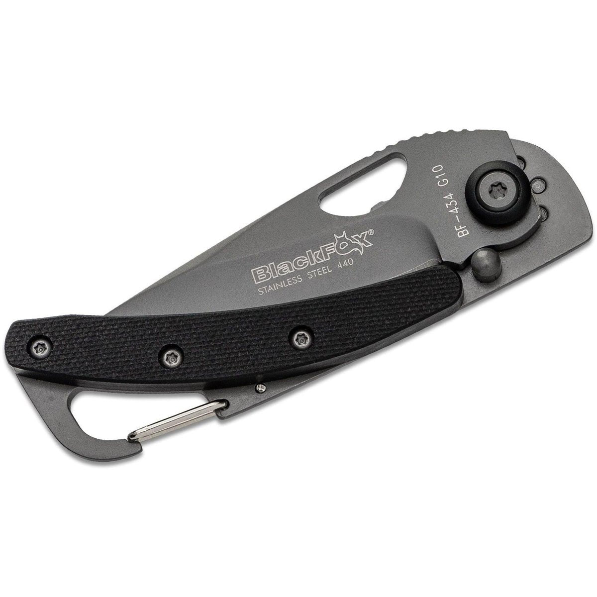 Coltello chiudibile Fox Knives manico in acciaio 440 rivestito in titanio nero