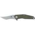 Fox Knives Fox Knives Coltello Tascabile KRAVI SHAI 440C Stone Washed G10 Verde 2.76