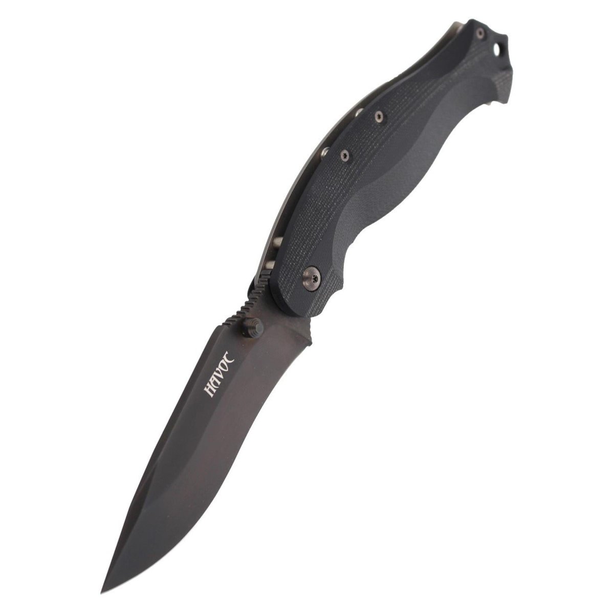 Coltello chiudibile Fox Knives HAVOC lama drop point in titanio con blocco telaio in acciaio N690Co
