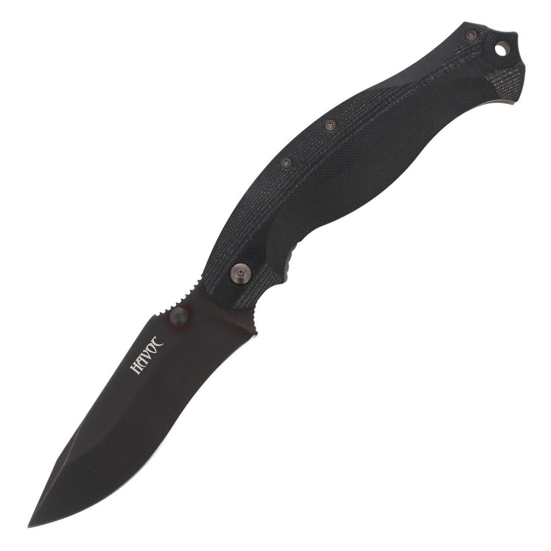 Coltello chiudibile Fox Knives HAVOC lama drop point in titanio con blocco telaio in acciaio N690Co