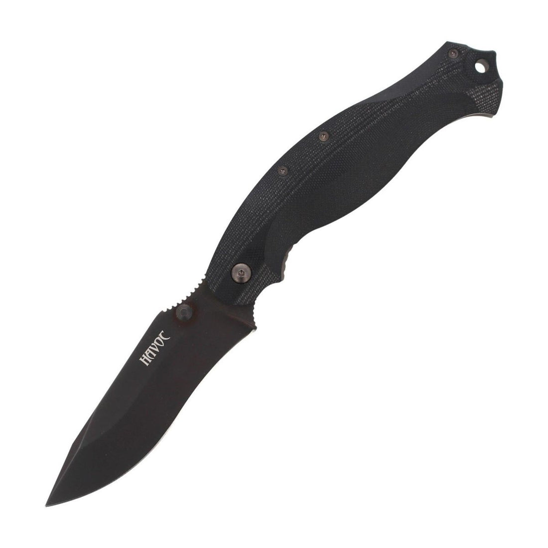 Coltello tascabile Fox Knives HAVOC coltello chiudibile frame lock in titanio manico G10 nero