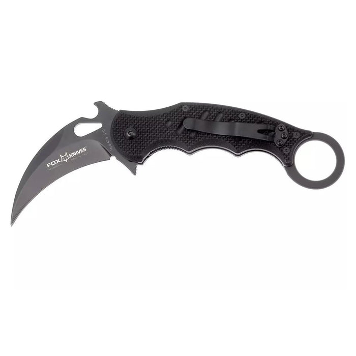 Fox Knives Karambit FX - mini coltello chiudibile 479 in acciaio N690C lama idroglider nera - GoMilitar