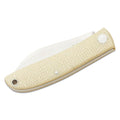 Fox Knives LIVRI Coltello tascabile chiudibile 61 HRC M390 in acciaio forma Sheepsfoot micarta