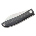 Fox Knives LIVRI Coltello tascabile chiudibile forma Sheepfoot in acciaio al carbonio 61 HRC M390