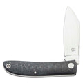 Fox Knives LIVRI Coltello tascabile chiudibile forma Sheepfoot in acciaio al carbonio 61 HRC M390