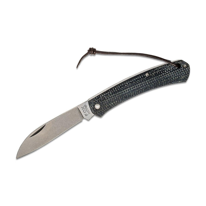 Coltello tascabile compatto Fox Knives NAUTA tattico in acciaio 420C pieghevole con micarta - GoMilitar