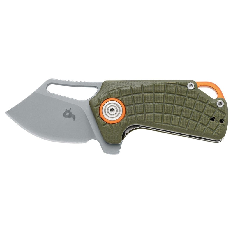 Fox Knives PUCK BF - 761 OD Folding Pocket Knife 58 - 60 HRC Stainless Steel D2 - GoMilitar