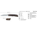 Coltello tascabile da uomo Fox Knives Terzuola Design manico in ziricote satinato