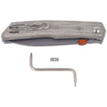 Coltello chiudibile Fox Knives THE SICILIAN 59HRC BECUT manico in acciaio inox micarta