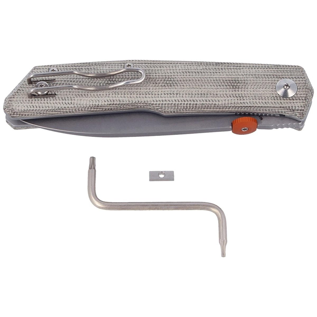Coltello chiudibile Fox Knives THE SICILIAN 59HRC BECUT manico in acciaio inox micarta