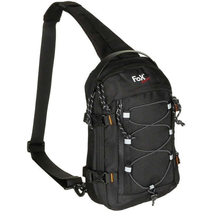 Borsa a tracolla Fox Outdoor Compact Sling 5L Tracolla imbottita in poliestere nero - GoMilitar
