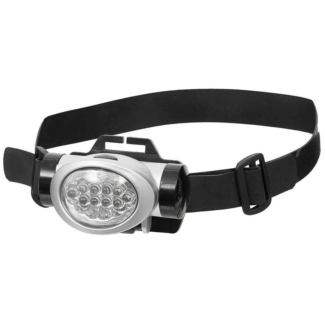 Lampada frontale Fox per esterni 8 bianchi 2 LED rossi Angolo regolabile Antispruzzo Nera