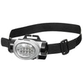 Lampada frontale Fox per esterni 8 bianchi 2 LED rossi Angolo regolabile Antispruzzo Nera