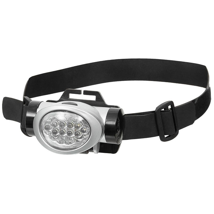 Lampada frontale Fox per esterni 8 bianchi 2 LED rossi Angolo regolabile Antispruzzo Nero - GoMilitar
