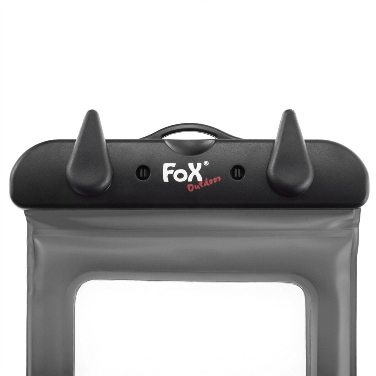 Fox Smartphone esterno Spacco trasparente Clustura impermeabile a risarcimento Black