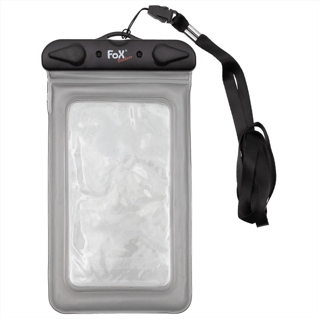 Fox Smartphone esterno Spacco trasparente Clustura impermeabile a risarcimento Black