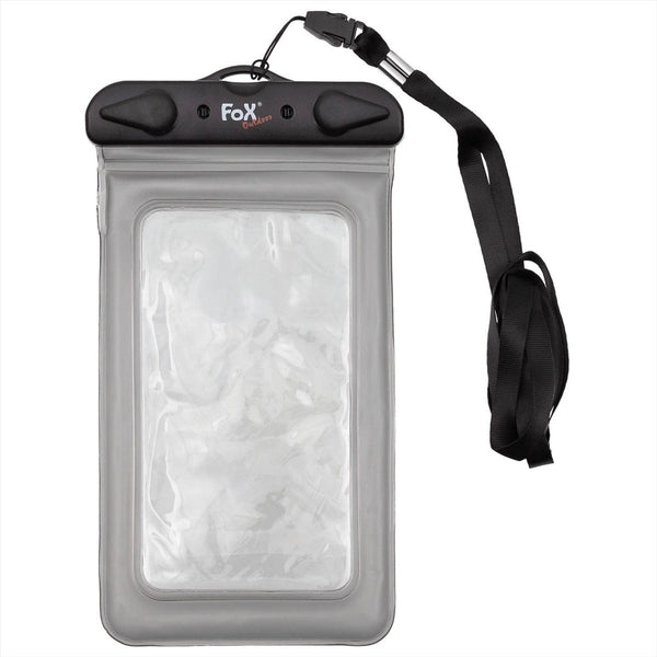 Fox Smartphone esterno Spacco trasparente Clustura impermeabile a risarcimento Black
