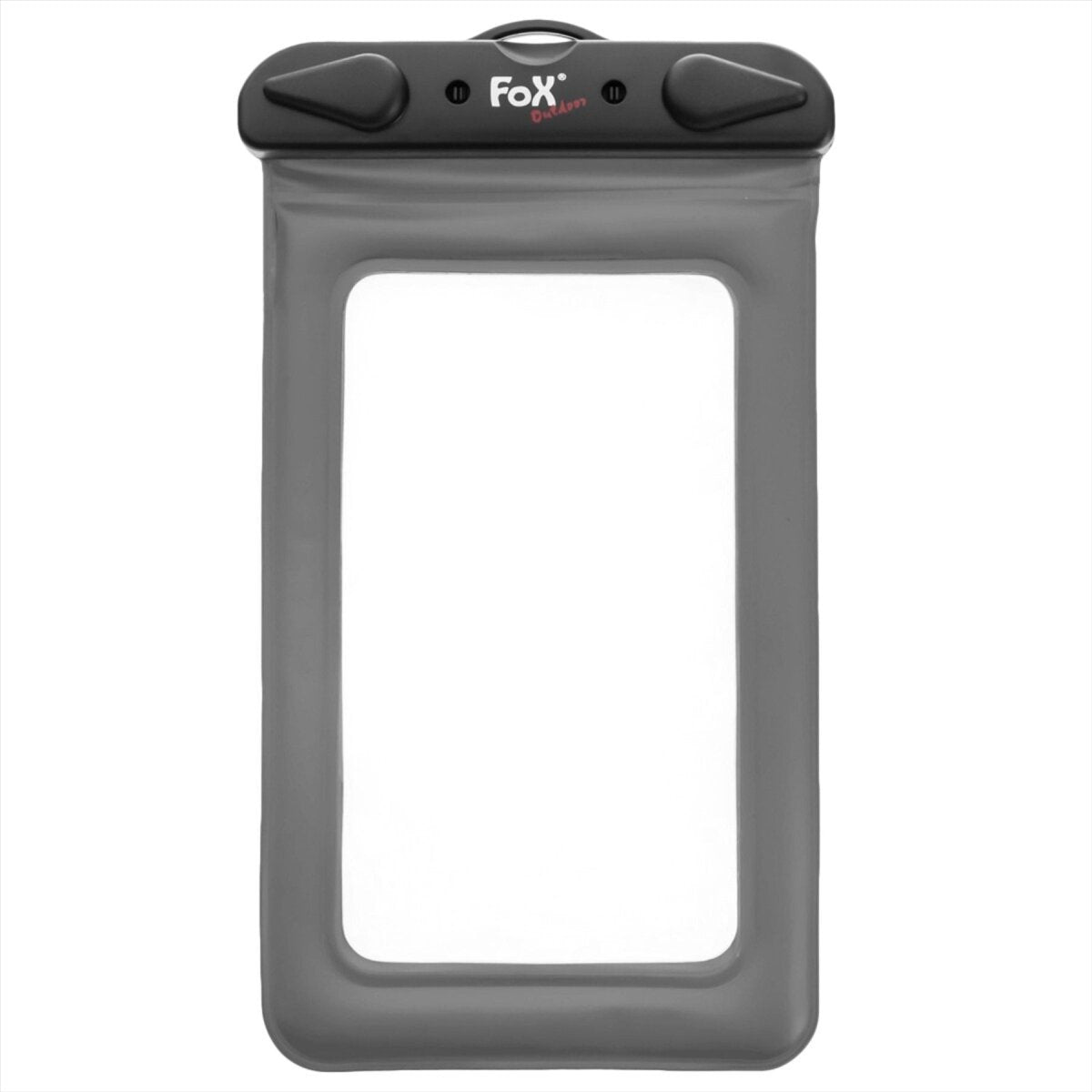 Fox Smartphone esterno Spacco trasparente Clustura impermeabile a risarcimento Black