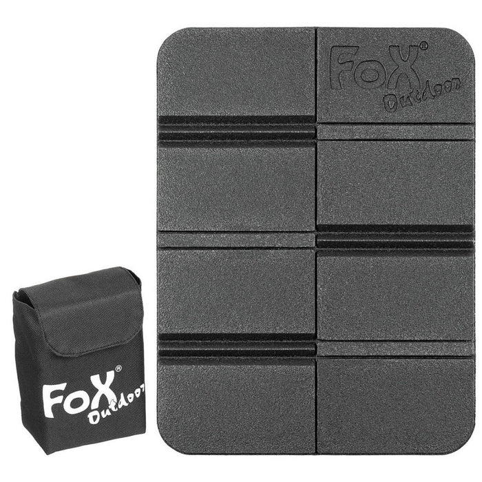Imbottitura termica per sedile Fox Outdoor, custodia Molle pieghevole antiscivolo inclusa nera - GoMilitar
