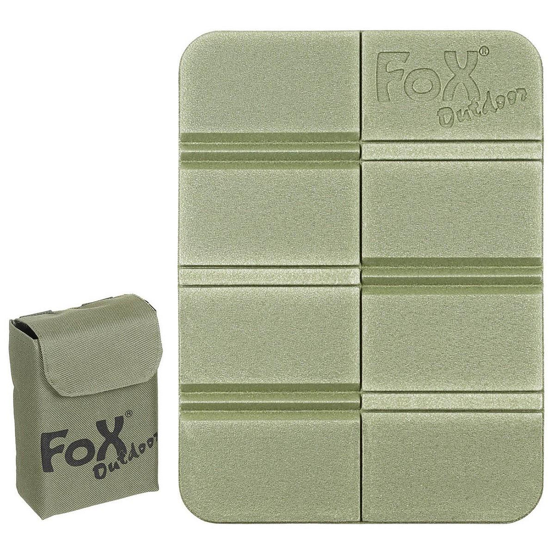 Fondello termico per sedile Fox Outdoor, custodia Molle pieghevole antiscivolo inclusa Oliva