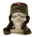 Genuine Austrian Army Military Winter Cap Olive O.D Insignia Badge hat - GoMilitar