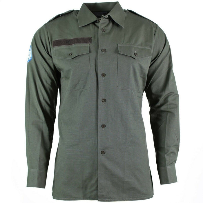 Autentica camicia dell'esercito austriaco OD oliva Militare da combattimento a maniche lunghe tropic BDU NOVITÀ - GoMilitar