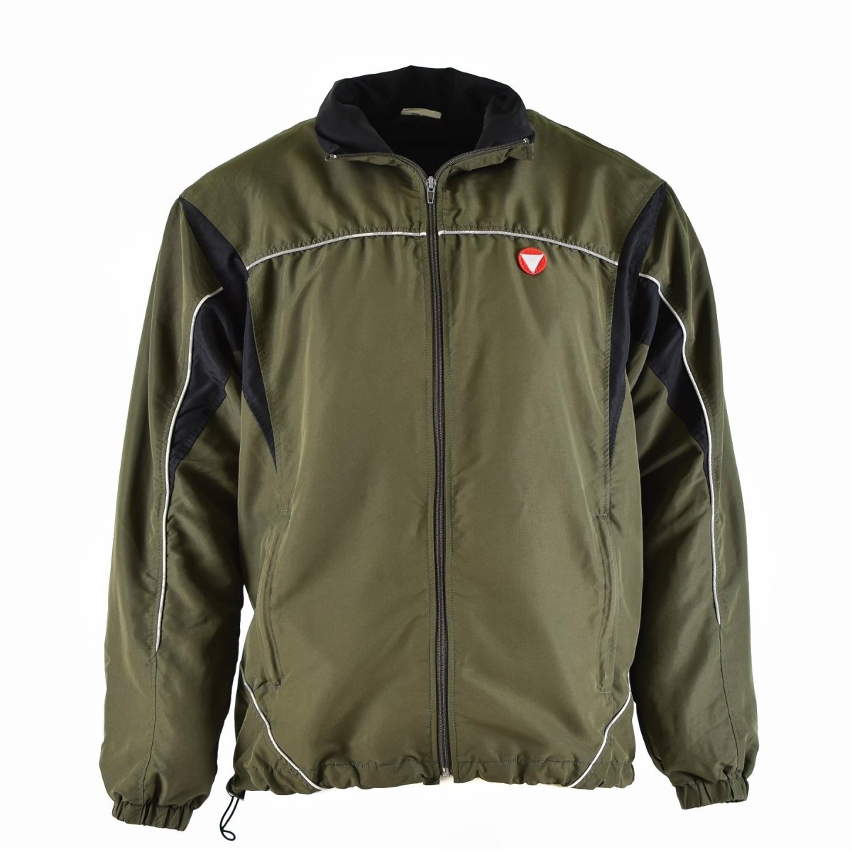 Autentico tuta per allenamento dell'esercito austriaco Sports Vintage Od Green