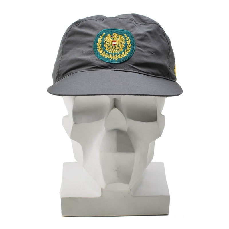 Autentico militare austriaco grigio grigio gretex ad armonia copricapo pieghevole copricapo nuovo