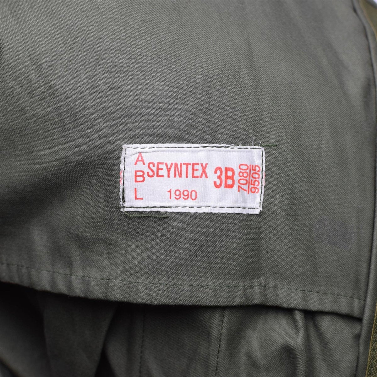 Guida vera campo dell'esercito belga m64 cotone militare impermeabile parka olive nuovo