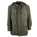 Guida vera campo dell'esercito belga m64 cotone militare impermeabile parka olive nuovo