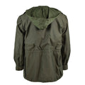 Guida vera campo dell'esercito belga m64 cotone militare impermeabile parka olive nuovo