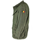 Genuine Belgian army field jacket M64 military cotton waterproof parka Olive OD - GoMilitar