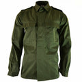 Guida vera giacca da campo dell'esercito belga BDU SHIRT OLIVE COMBATTO MILITARO NUOVO