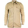 Autentica maglietta dell'esercito belga fatica surplus chino khaki manica lunga lunga nuova